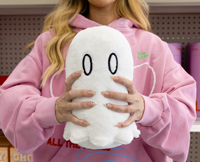 Mini Peluche Fantôme d'Halloween pour Micro-ondes, Peluche Chauffante