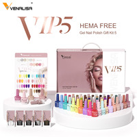 Venalisa Nouveau Kit VIP5 Gel Acrylique Sans Hema Pour Ongles, Vernis Semi-Permanent UV Gel, 60 Couleurs, Vernis à Ongles Gel Marque Privée