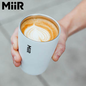 Taza de café portátil personalizada MiiR de 12 oz, con aislamiento térmico, regalo empresarial, para escuela, hotel, pueblo, vaso de acero inoxidable. - Product Image 1