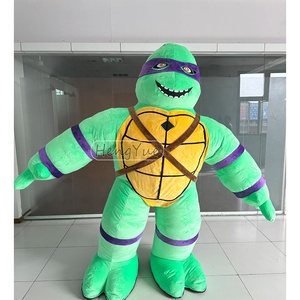 Tortue <span class=keywords><strong>Ninja</strong></span> géante gonflable pour marcher Costume de mascotte Cosplay Party Carnival Cartoon gonflable Green Muscle <span class=keywords><strong>Turtle</strong></span> Costume - Product Image 3