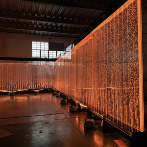 ของตกแต่งบ้านไฟ LED เต้นรำฟองน้ำผนังแผงน้ำพุสำหรับตกแต่งบ้านโรงแรมจัดเลี้ยงตกแต่งผนัง - Product Image 1