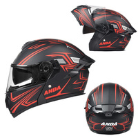 Nouveau casque à rabat de haute qualité grand becquet ABS Logo personnalisable double visière toutes saisons AD casque intégral 1 an de garantie