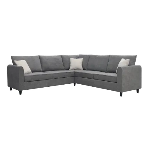 Phong cách Bắc Âu mới L hình sofa thiết kế sofa sang trọng đặt phòng khách hiện đại ý đồ nội thất trong nhà