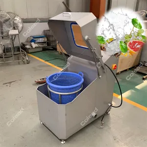 Máquina secadora de agua vegetal para ensaladas industrial, centrifugadora centrífuga
