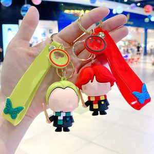 พวงกุญแจยางซิลิโคนนิ่ม PVC ตัวละครแฟนตาซีเวทมนตร์ เฮอร์ไมโอนี่ เกรนเจอร์ อัลบัส ดัมเบิลดอร์ ลอร์ดโวลเดอมอร์ ด๊อบบี้ รอน วีสลีย์ - Product Image 4