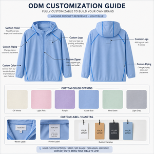 Veste d'été légère <span class=keywords><strong>pour</strong></span> <span class=keywords><strong>enfants</strong></span> avec protection solaire UPF, respirante en polyester/spandex <span class=keywords><strong>pour</strong></span> garçons et filles, vêtements d'extérieur Muzhijia - Product Image 3