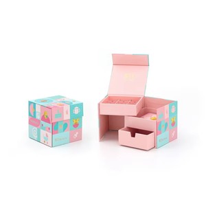 Jewelry Compartment Gift <b>Box</b> Slide Out Drawer Paper <b>Box</b> Custom Packaging Gift <b>Box</b> With Compartment Drawer For Jewelry <b>Display</b> - Product Image 1