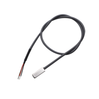 Sonde de température NTC à montage en surface en acier inoxydable plat, 3 fils, étanche, transducteur de température thermistance NTC