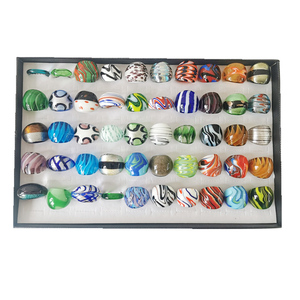 Disegni misti anello da dito in vetro di <span class=keywords><strong>murano</strong></span> colorato <span class=keywords><strong>gioielli</strong></span> bohémien - Product Image 6
