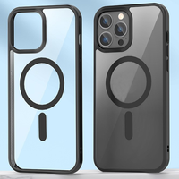 Coque de téléphone transparente antichoc multicolore avec aimants pour iPhone 18 17 16 15 14 13 12 Pro Max