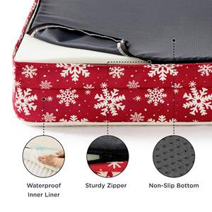 Couleur personnalisée petit coussin pour animaux de compagnie doux motif d'impression <span class=keywords><strong>neige</strong></span> jour de noël mignon <span class=keywords><strong>chien</strong></span> tapis chat coussin adulte <span class=keywords><strong>chien</strong></span> lit pour chiens chiot - Product Image 3