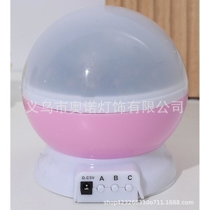 Mini Proyector Led de Cielo Estrellado, Luz Nocturna Redonda Rosa con Alimentación USB para Dormitorio - Product Image 1