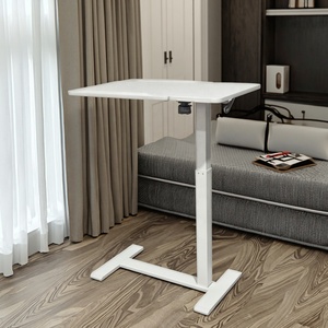 Phong Cách Hiện Đại Di Động Khí Nén Có Thể Điều Chỉnh Chiều Cao <span class=keywords><strong>Overbed</strong></span> Bảng Chức Năng Nghiêng Ẩn Bánh Xe Cho Phòng Ngủ Ăn/Bệnh Viện Máy Tính - Product Image 3