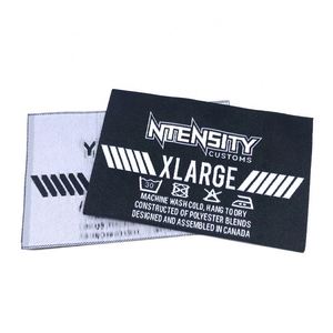 Étiquettes d'Instructions de Lavage Personnalisées Plus Étiquette de Taille Tissée pour Vêtements - Product Image 2