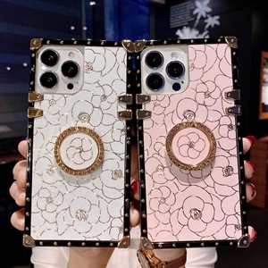 Étui pour femmes porte-anneau béquille métal placage coin pare-chocs protection couverture arrière pour Oppo Reno 7 <span class=keywords><strong>5G</strong></span> A54 A74 <span class=keywords><strong>A94</strong></span> <span class=keywords><strong>5G</strong></span> - Product Image 1