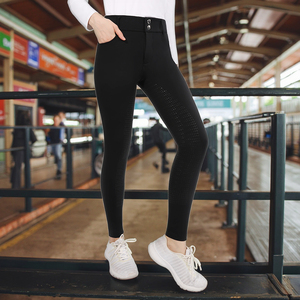 High Quality <strong>Women's</strong> Horse Riding Breeches Full Silicone <strong>Jodhpurs</strong> with Zipper Equestrian Clothing - Product Image 3