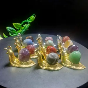High Quality Crystal Tumbled Natural Gemstone Animal Ornament Rolling Crystal Stone For Home Decoration