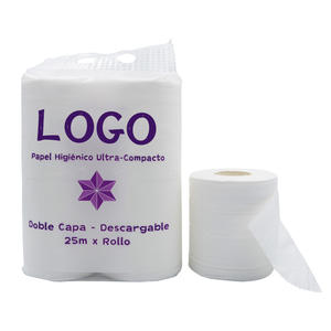 Toilettenpapier aus Frischfaser-Zellstoff, 2-lagig, mit individuellem Logo, superweich, Servietten-Tissue, 3-lagiges Toilettenpapier - Product Image 2