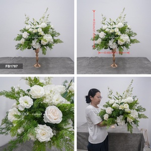 Centros de mesa con bolas de flores artificiales, decoración de seda, bolas florales para decoración de mesas de boda, recepciones y fiestas. - Product Image 3