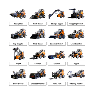 Mendukung Berbagai Lampiran Alat Berat Mini Skidsteer China, Mesin Pemindah Tanah Kubota Mini <span class=keywords><strong>Skid</strong></span> <span class=keywords><strong>Steer</strong></span> <span class=keywords><strong>Loader</strong></span> Dijual - Product Image 3