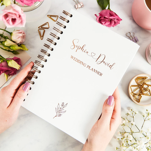Engagement Gift <strong>Personalised</strong> Hardback Cover <strong>Wedding</strong> <strong>Planner</strong> Notebook - Product Image 1