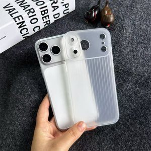 Coque de téléphone antichoc en TPU translucide ondulé avec grande fenêtre de visualisation et protection d'objectif pour iPhone 17/16/15/14/13/12/11 - Product Image 5