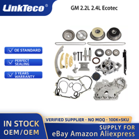 Linkteco Kit de chaîne de distribution actionneur VCT pompe à huile et pompe à eau pour GM 2.2L 2.4L 2009-2015 Ecotec 12608580 90537632 24461834