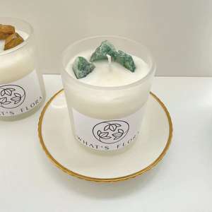 Cera <span class=keywords><strong>di</strong></span> soia candele profumate <span class=keywords><strong>di</strong></span> cristallo naturale con coppa candele <span class=keywords><strong>di</strong></span> pietra gemma infusa per la casa - Product Image 5