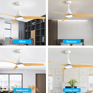 พัดลมเพดาน Bldc ทันสมัยสำหรับห้องนั่งเล่นในบ้านขนาด52นิ้วพัดลมติดเพดานพร้อมรีโมทควบคุม - Product Image 6