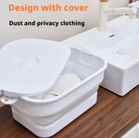 Panier à linge pliable de qualité supérieure : Panier à linge pliable durable, incassable et résistant à la moisissure pour la maison, les voyages et le rangement