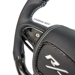 Volant en fibre de carbone de style noir, modèle personnalisé haut de gamme, adapté aux <span class=keywords><strong>Dodge</strong></span> Charger <span class=keywords><strong>Challenger</strong></span> Charger <span class=keywords><strong>Challenger</strong></span> SRT <span class=keywords><strong>RT</strong></span> - Product Image 5