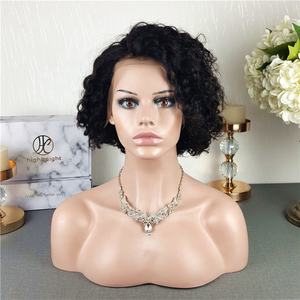 วิกผมหยิกสั้นแบบ Pixie Cut  13*4 Lace Frontal  <span class=keywords><strong>ผม</strong></span>แท้บราซิล 100% จาก Aliexpress สำหรับผู้หญิงผิวสี - Product Image 4