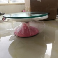 Plateau tournant pour gâteaux, outil de cuisson en acier inoxydable, poêle de cuisine, plaque à gâteau ronde antidérapante, support rotatif pour décoration