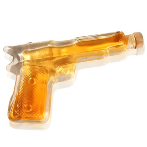 Botella de Vino de Vidrio con Forma de Pistola, Decantador de Whisky con Tapón, Botella de Licor con Forma de Pistola para Tequila, Vodka, Brandy, 250 ml - Product Image 4