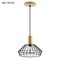 Lámpara Colgante de Techo de Madera de Diseño Interior Nórdico Moderno, Ideas de Lámparas Colgantes LED para Comedor, Lámpara Colgante para Isla de Cocina