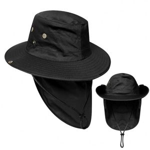 Sombrero Deportivo de Pesca con Ala Ancha de Nailon, Protección UV, Ajustable, Unisex, con Solapa para Cara y Cuello, para Primavera/Verano, Trabajo en el Jardín - Product Image 3