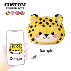 Фабричная индивидуальная цветная плюшевая мини-сумка для монет - Product Image 6