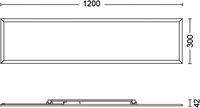 Vente en gros avec garantie prolongée Panneaux de plafond profilés haute luminosité Panneau lumineux LED 120x30