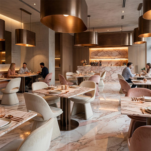 Encimera de Mármol Rosa de Noruega, Piedra Natural Moderna, Mesas Pulimentadas de Mármol para Recepción y Cocina - Product Image 3