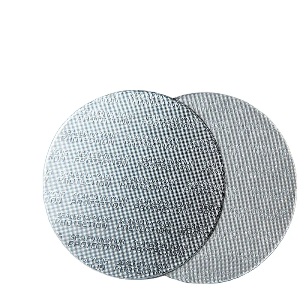 Revestimiento de aluminio para sellado sensible a la presión, Logo en relieve sellado para su protección, 0,1mm
