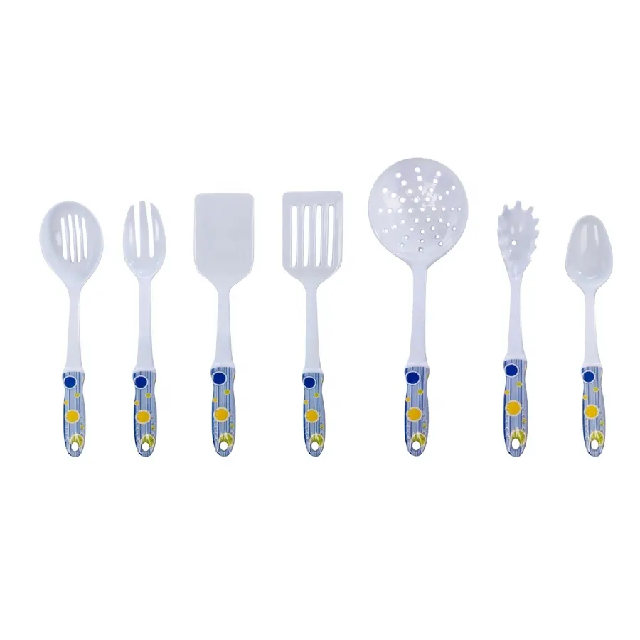 SEBEST Factory customization kitchen plastic melamine spoon and fork set