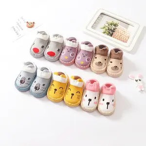 Kleinkind Baby Jungen Mädchen Hausschuhe Schuhe Baby Kleinkind First Walking Gummis ohle Rutsch feste Boden Hausschuhe Socken Schuhe