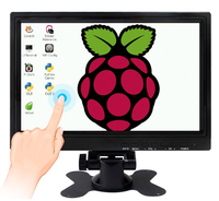 Moniteur de voiture/restaurant LED IPS 10,1 pouces en gros, nouveau écran tactile 10 points, interface USB DVI, résolution 1280x800, format 16:9
