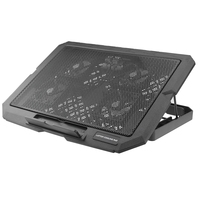 Support de refroidissement pour ordinateur portable réglable en hauteur à 8 niveaux avec 4 ventilateurs et 2 ports USB, prix bas, support pour ordinateur portable d'occasion