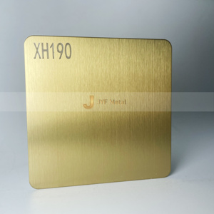 Placa de Acero Inoxidable 304 Estándar JIS Laminada en Frío M36, Acabado Dorado Cepillado N.° 4, Grosor Personalizable de 0.5-0.8 mm, Plegado y Soldadura - Product Image 2