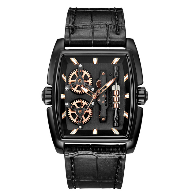 Space Time New Tik Tok Popular Watch Barrel Shell Quartz Electrical Bicycle Men's Watch