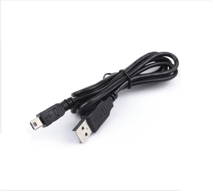 Mini cable USB negro, cable de carga blanco, micro datos, muestra gratis