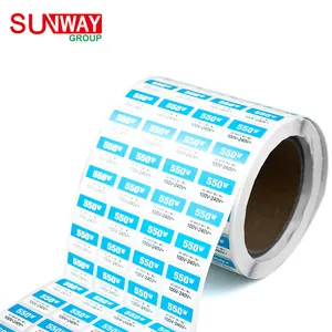Fabricação personalizada de alta qualidade impermeável, logotipo de impressão, adesivos comuns, etiquetas de rolo de papel para embalagem