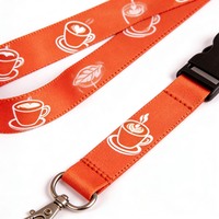 CH Wholesale Sublimation Printing Polyester Lanyards With Logo Custom Certification Keychain OEM ODM ECO Promotion Event Gifts