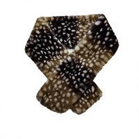 Écharpes de luxe en fausse fourrure pour femmes, couleur café, en peluche, épaisses, 90 cm, accessoires chauds pour l'automne/hiver, vente en gros, OEM/ODM